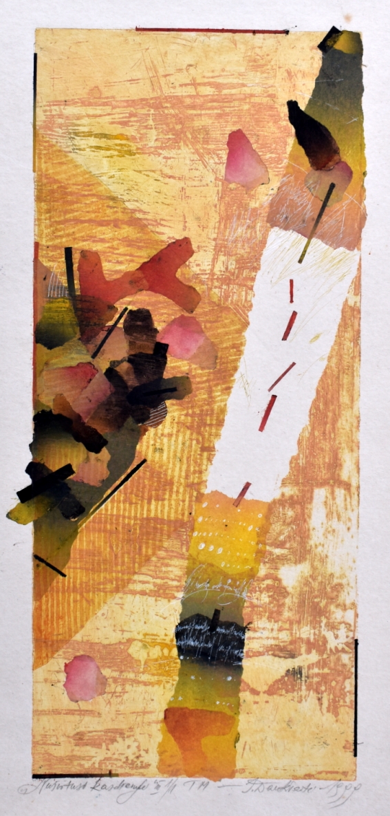 Nušvitusi kasdienybė, 1999, monotipija, 50x24 cm, 1/1