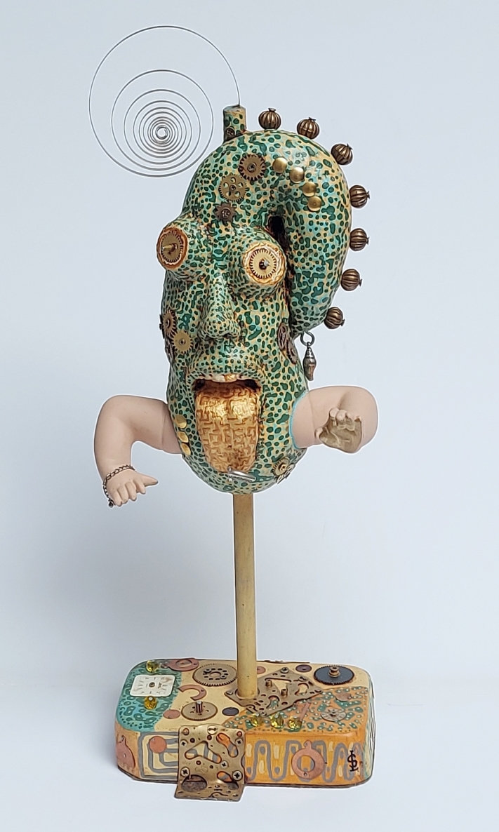 Objektas, 2022, mišri technika, h 50x20x17 cm, 1/1