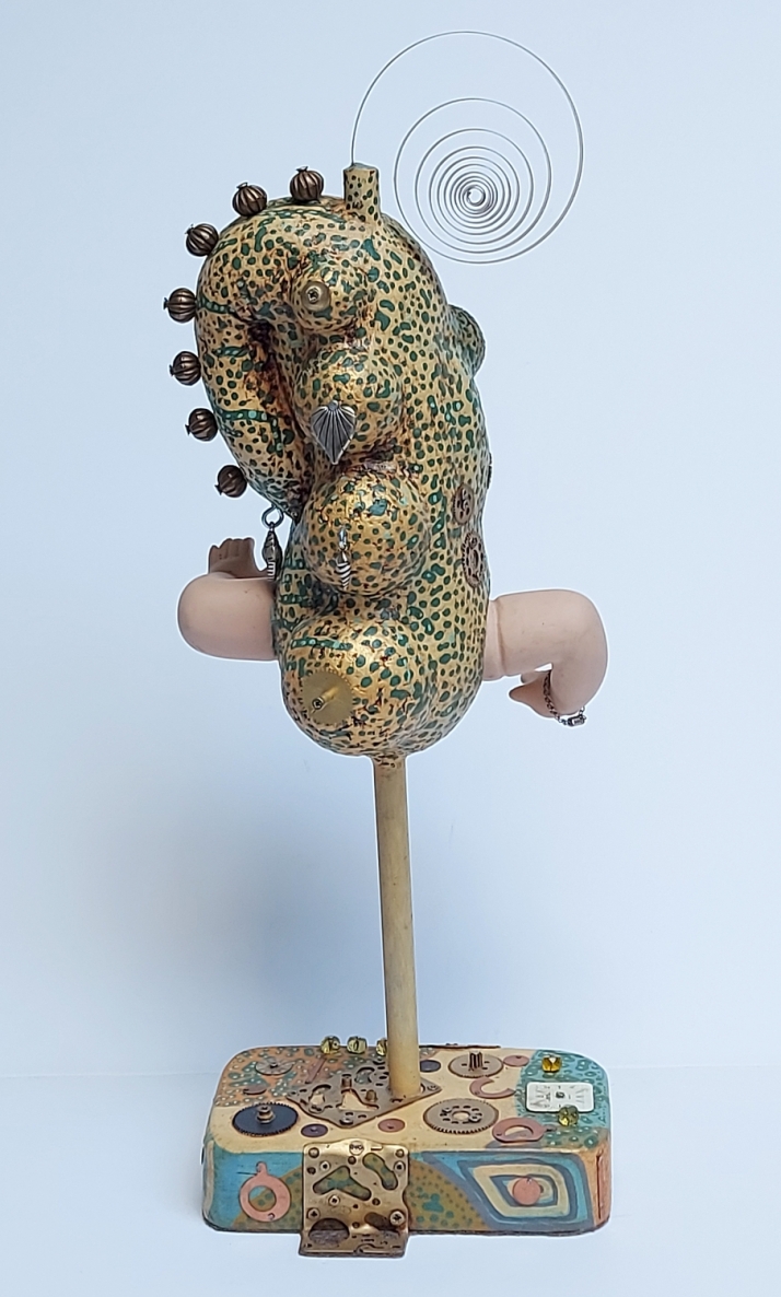 Objektas, 2022, mišri technika, h 50x20x17 cm, 1/1