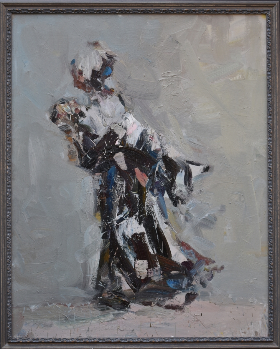 Pabėgėliai II, 2016, drobė, aliejus, 120x95 cm