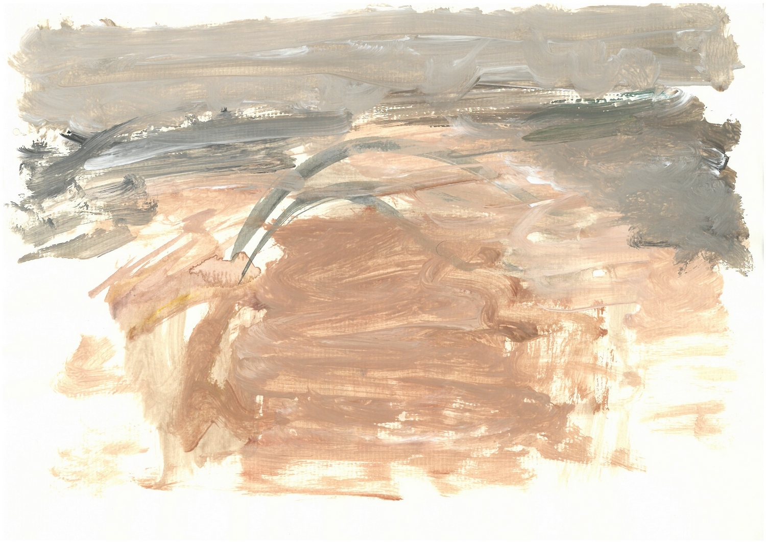 Pajūrio piešinys, 2015, popierius, akrilas, 21x30 cm 