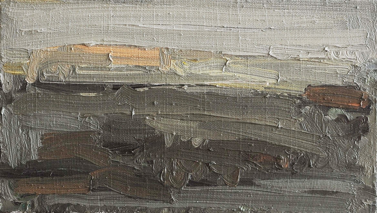 Pajūrio pieva, 2018, drobė, aliejus, 24x42 cm 