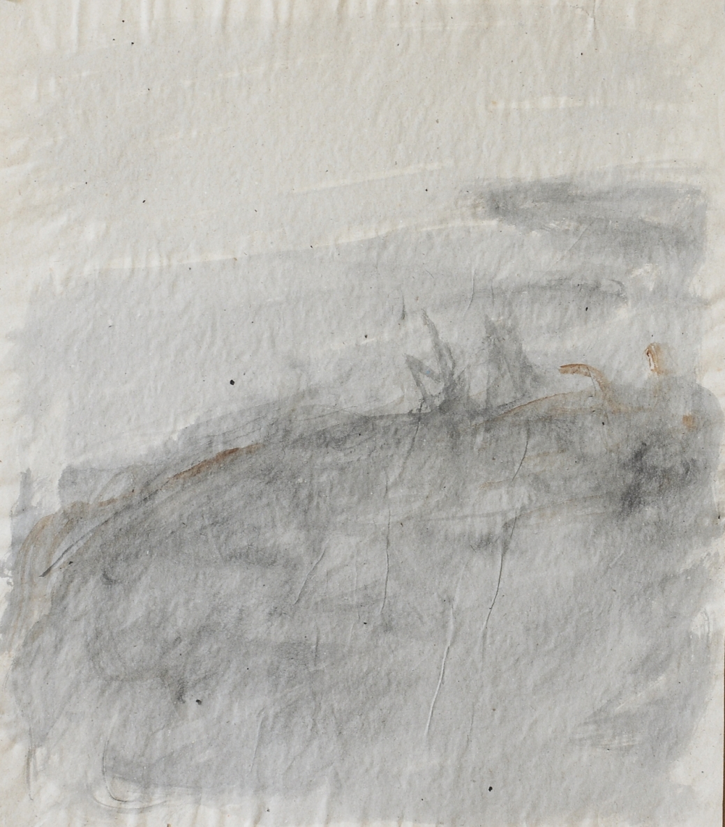 Pakrantė, 2019, popierius, tušas, 50x40 cm 