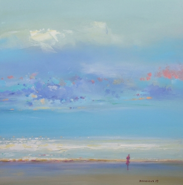 Pakrantėje Nr 5, 2019, drobė, aliejus, 50x50 cm