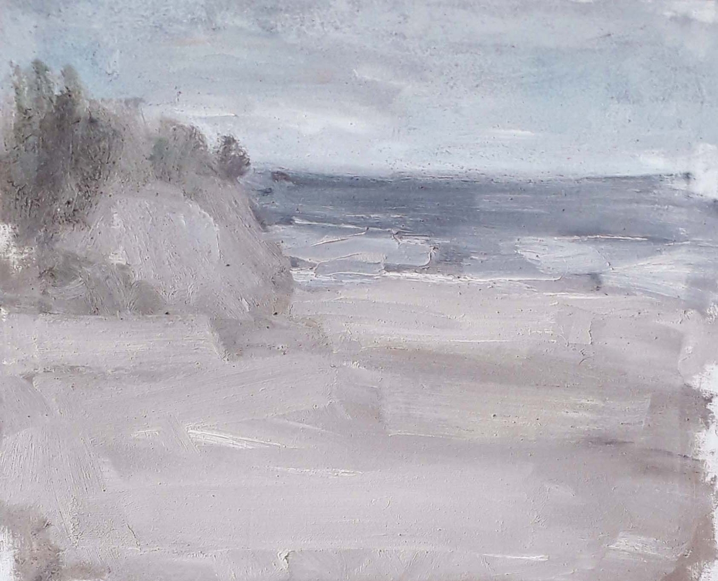 Papės kopa I, 2016, drobė, aliejus, 51x58 cm