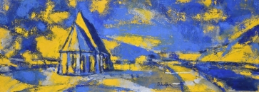 Paupys. Zapyškis, 2006, drobė, aliejus, 40x110 cm