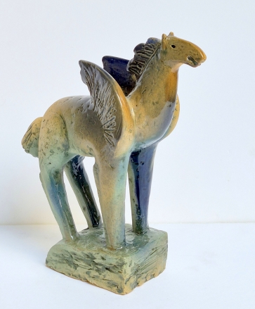 Pegasus, 2025, terracotta, h 26x23x8 cm, 1/1