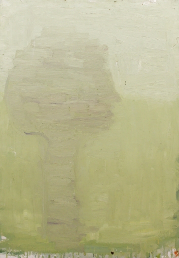 Peizažas ir širšių lizdas, 2012, drobė, aliejus, 70x50cm