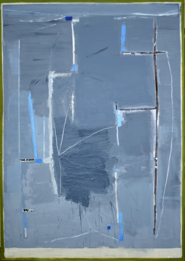 Peizažo struktūra, 2021, drobė, aliejus, 196x139 cm