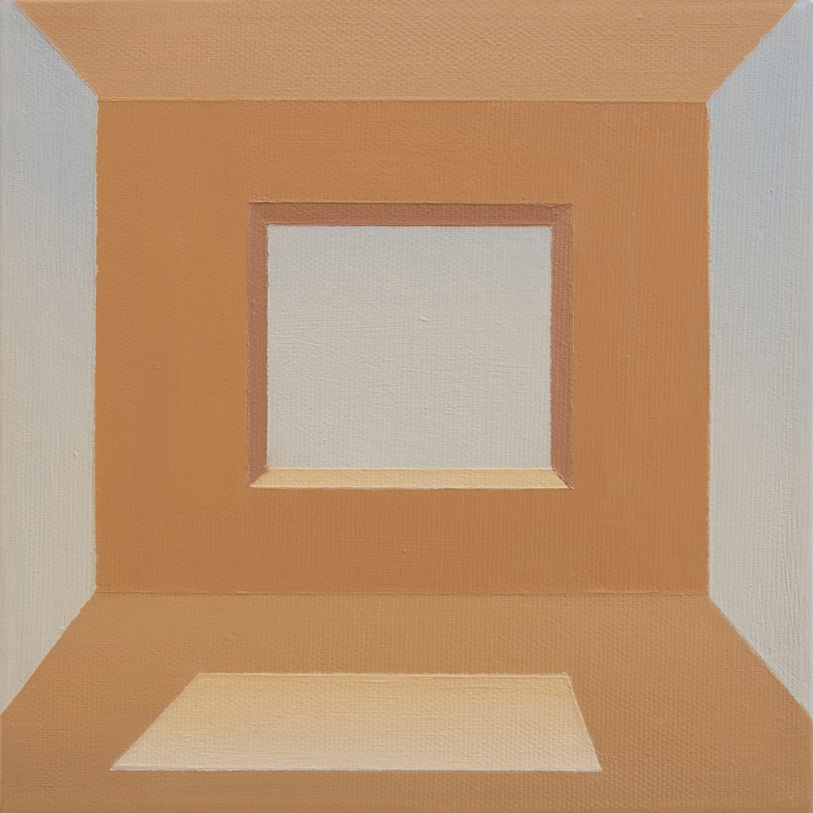 Perspektyva I, 2021, drobė, aliejus, 20x20 cm