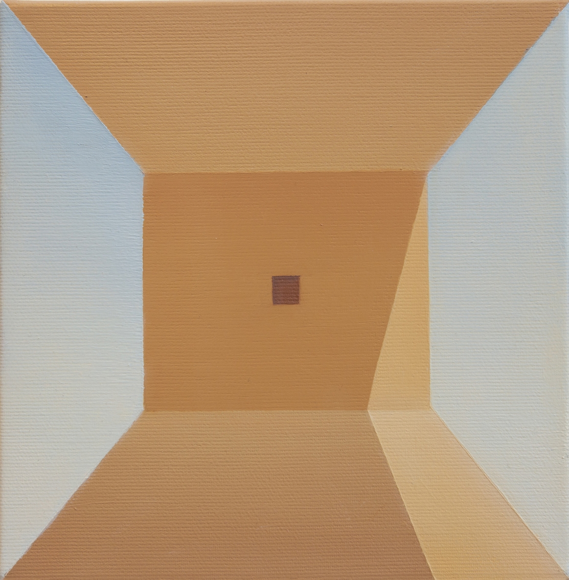 Perspektyva II, 2021, drobė, aliejus, 20x20 cm