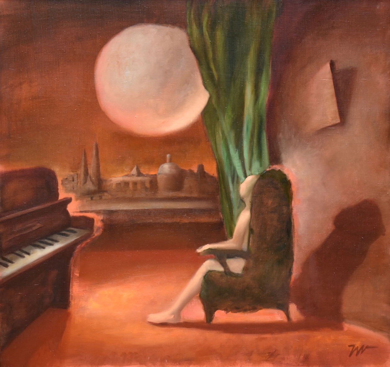 Pilnatis, 2009, drobė, aliejus, 90x95 cm