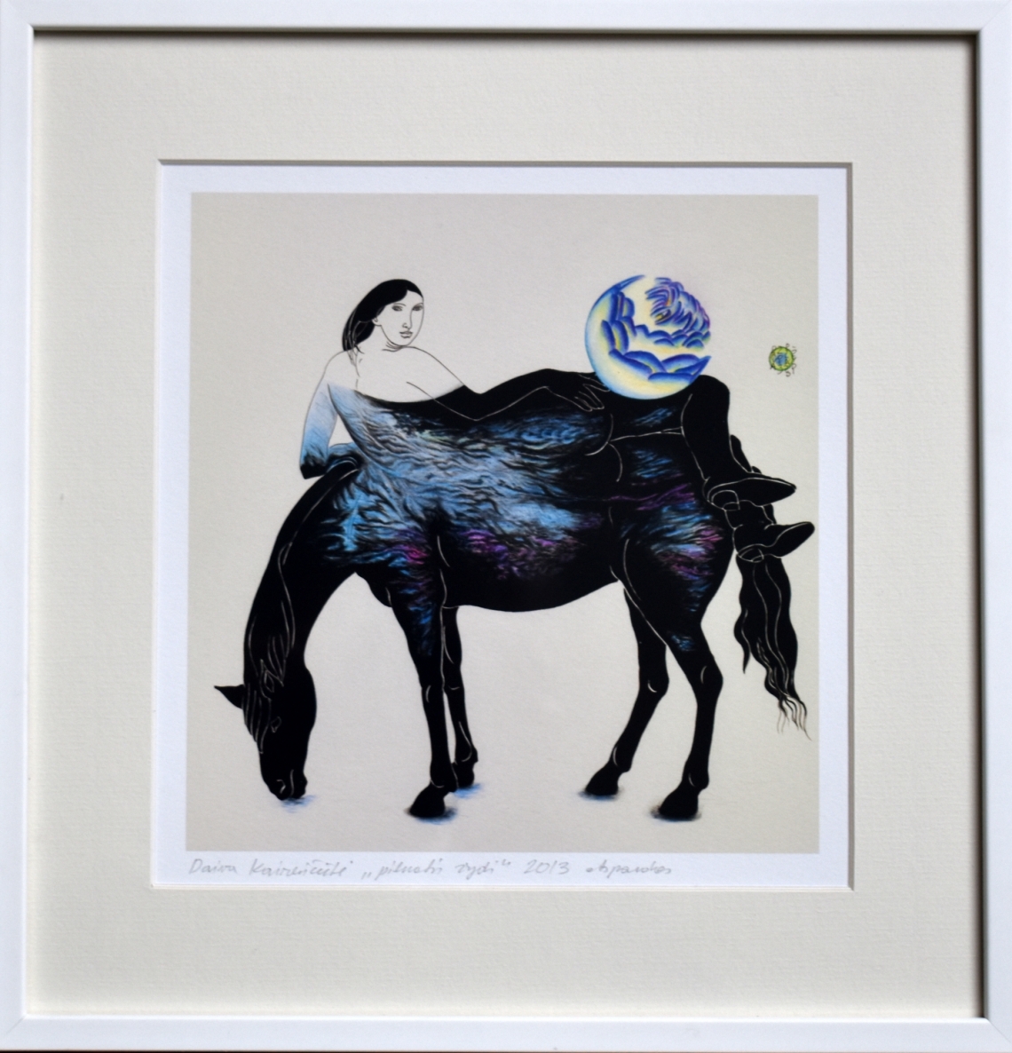 The Full Moon is Blooming, 2013, 21x20cm, frame 30.3x29.3cm