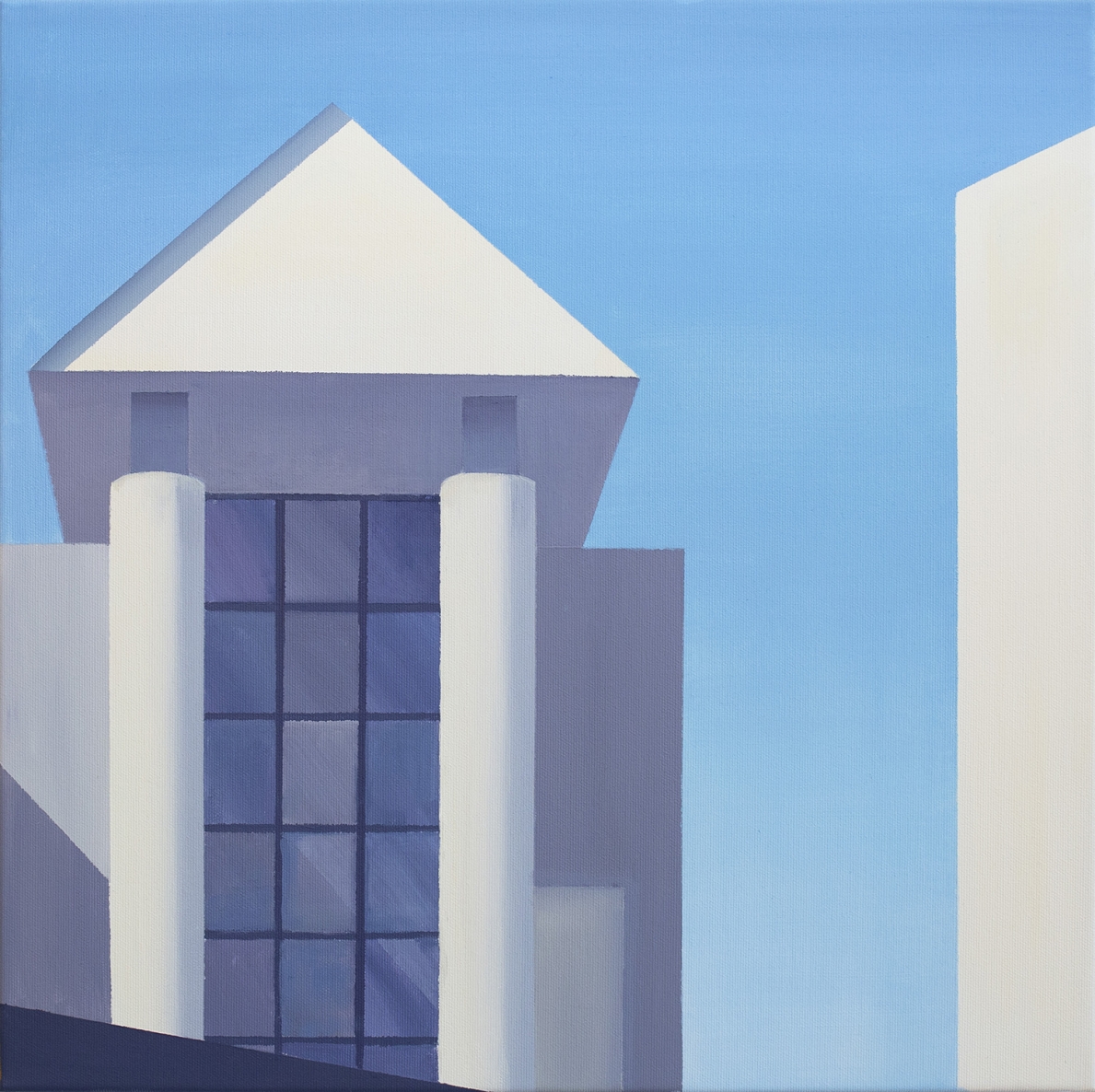 Piramidė, 2021, drobė, akrilas, 50x50 cm