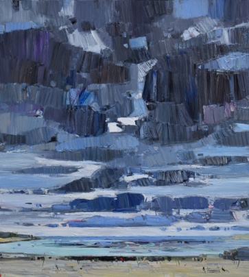 Prie jūros. Latvija, 2023, drobė, aliejus, 100x90 cm