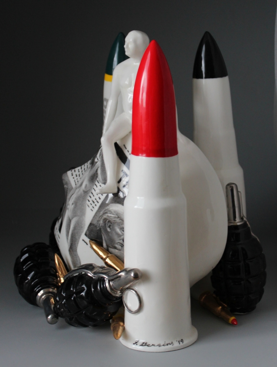 Primavera, 2019, kaulinis porcelianas, viršglazūrinė tapyba, h 31x26x27 cm, 1/1