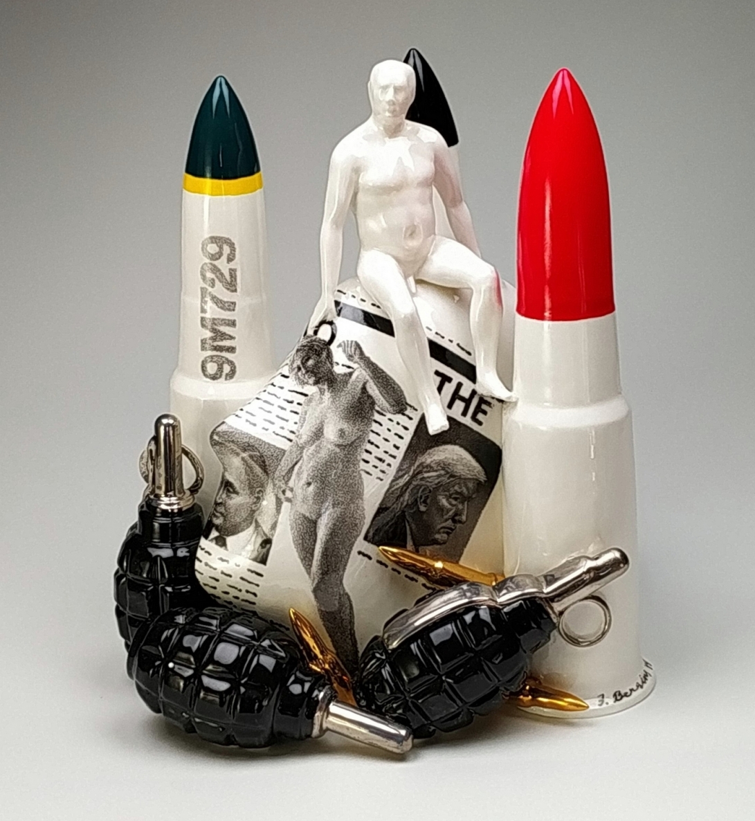 Primavera, 2019, kaulinis porcelianas, viršglazūrinė tapyba, h 31x26x27 cm, 1/1