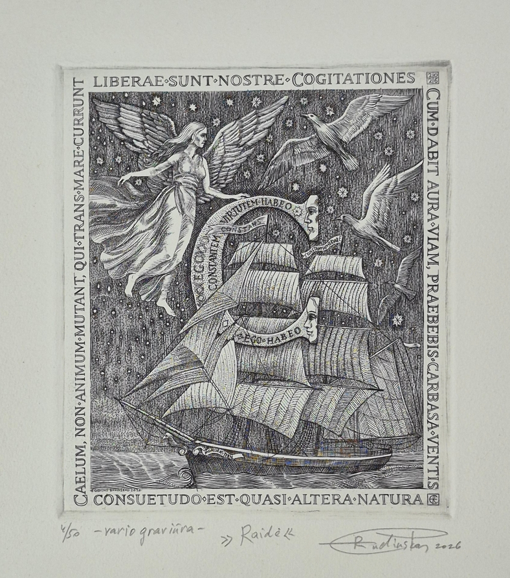Letter C, 2026, copper engraving, 15x13 cm, 4/50