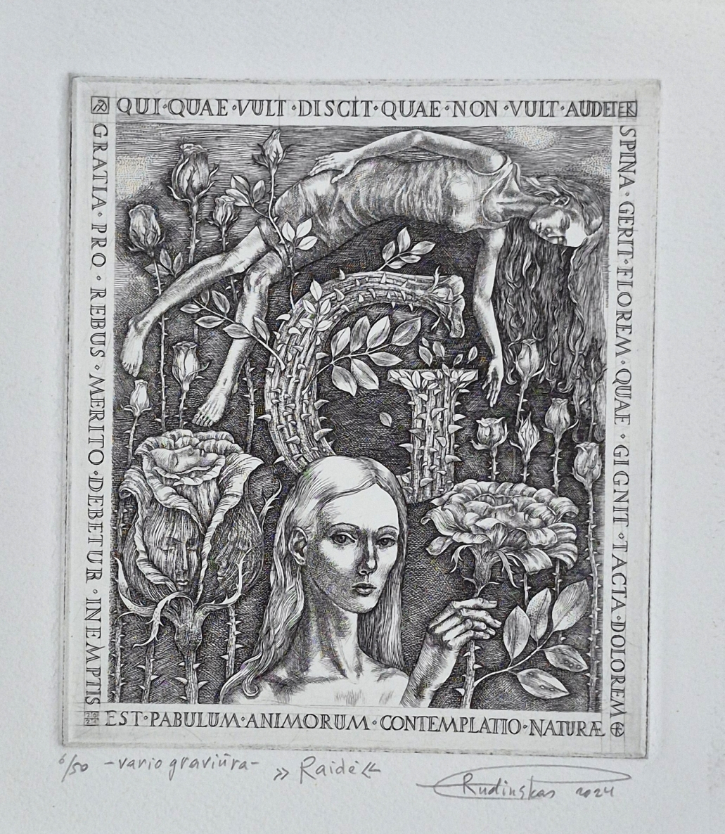Letter G, 2024, copper engraving, 15x13 cm, 6/50