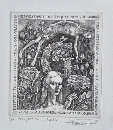 Letter G, 2024, copper engraving, 15x13 cm, 6/50