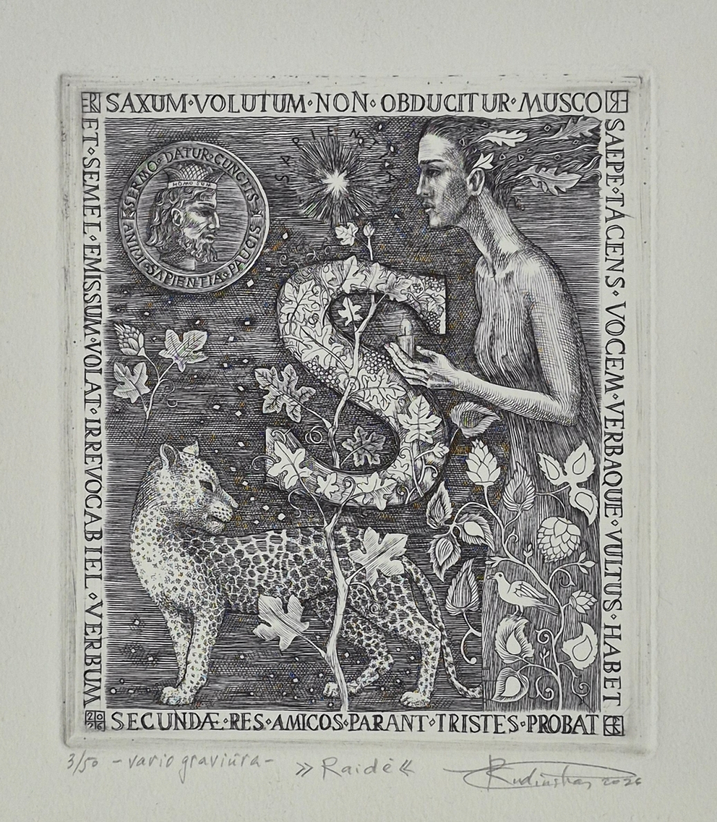 Letter S, 2026, copper engraving, 15x13 cm, 3/50