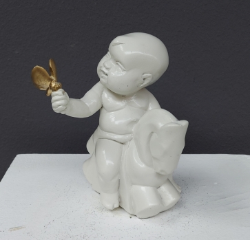 Rider, 2021, gypsum, paint, h14x11x10 cm, 4/10