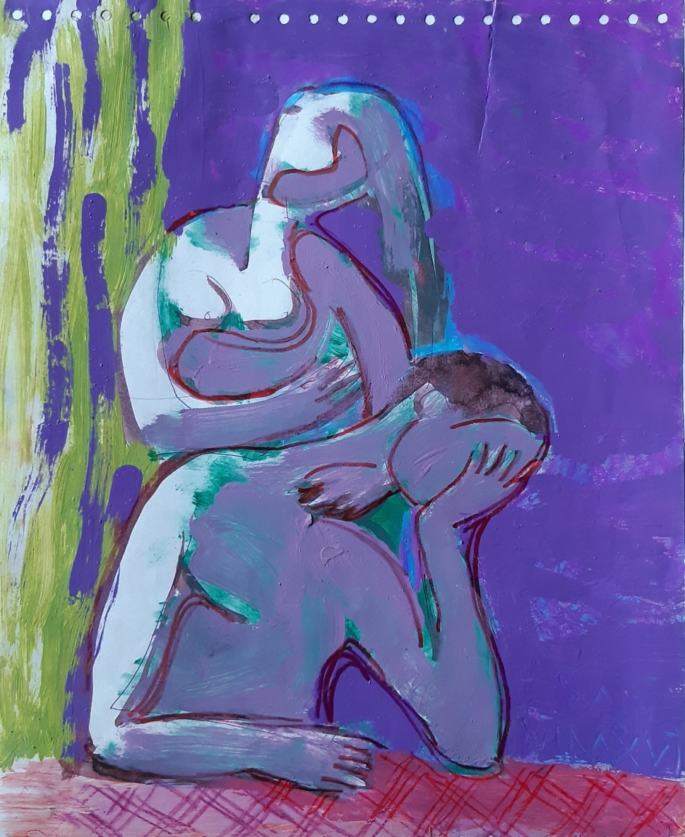 Vakaras, 2016, popierius, mišri technika, 36,5x29 cm