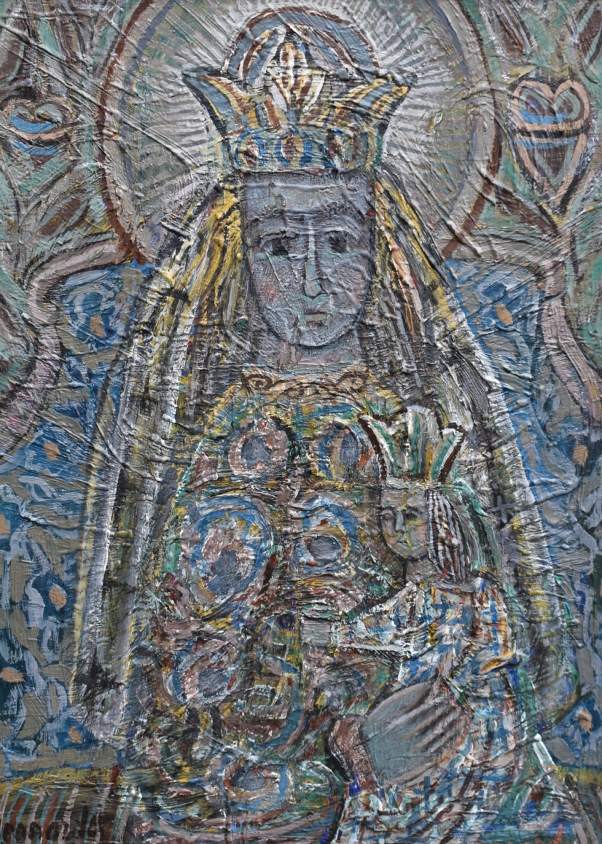 Rodukos Madona, 2018, drobė, aliejus, 49x35 cm 