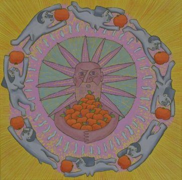 Rojuje 4, 2023, drobė, akrilas, 50x50 cm