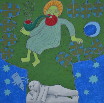 Rojuje 6, 2023, drobė, akrilas, 50x50 cm