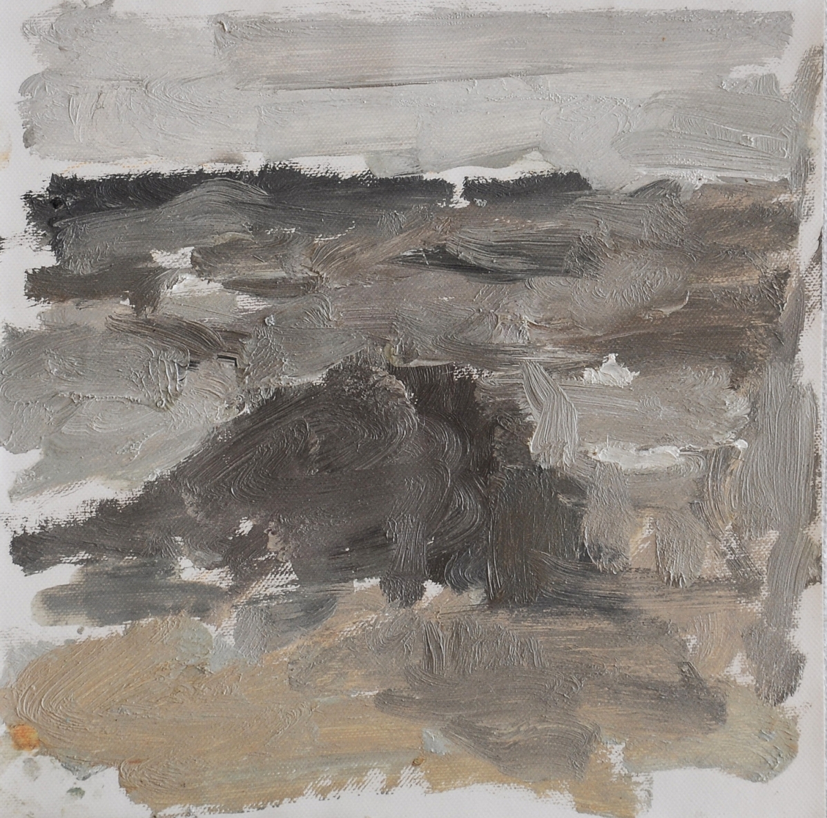 Ruduo kopose II, 2018, drobė, aliejus, 23x22 cm