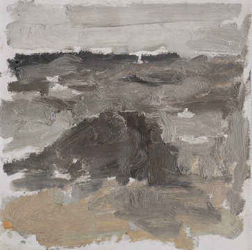 Ruduo kopose II, 2018, drobė, aliejus, 23x22 cm