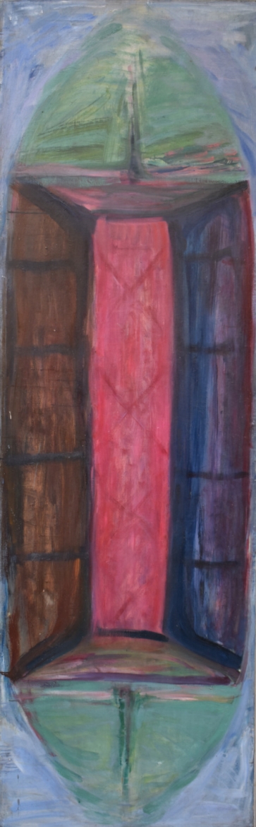 Saldainis, 1987, drobė, aliejus, 228x72 cm