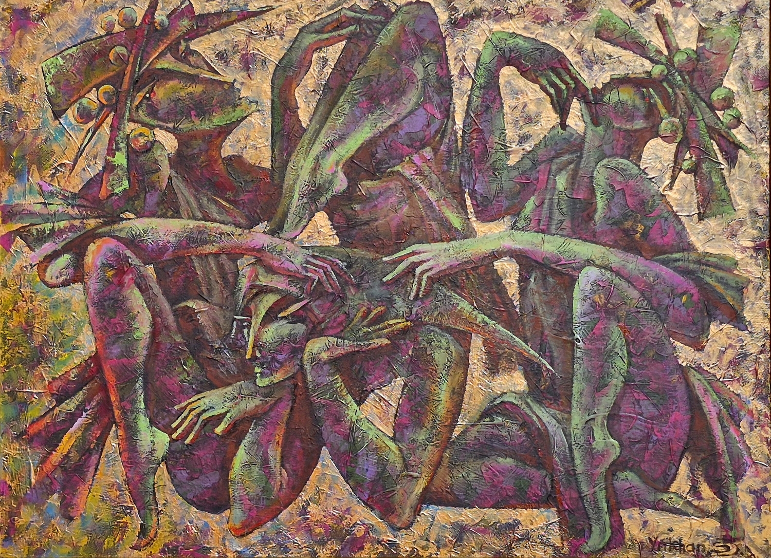 Satyrikonas, 2026, drobė, aliejus, 57,5x78,5 cm. rėmas 67,5x88 cm 