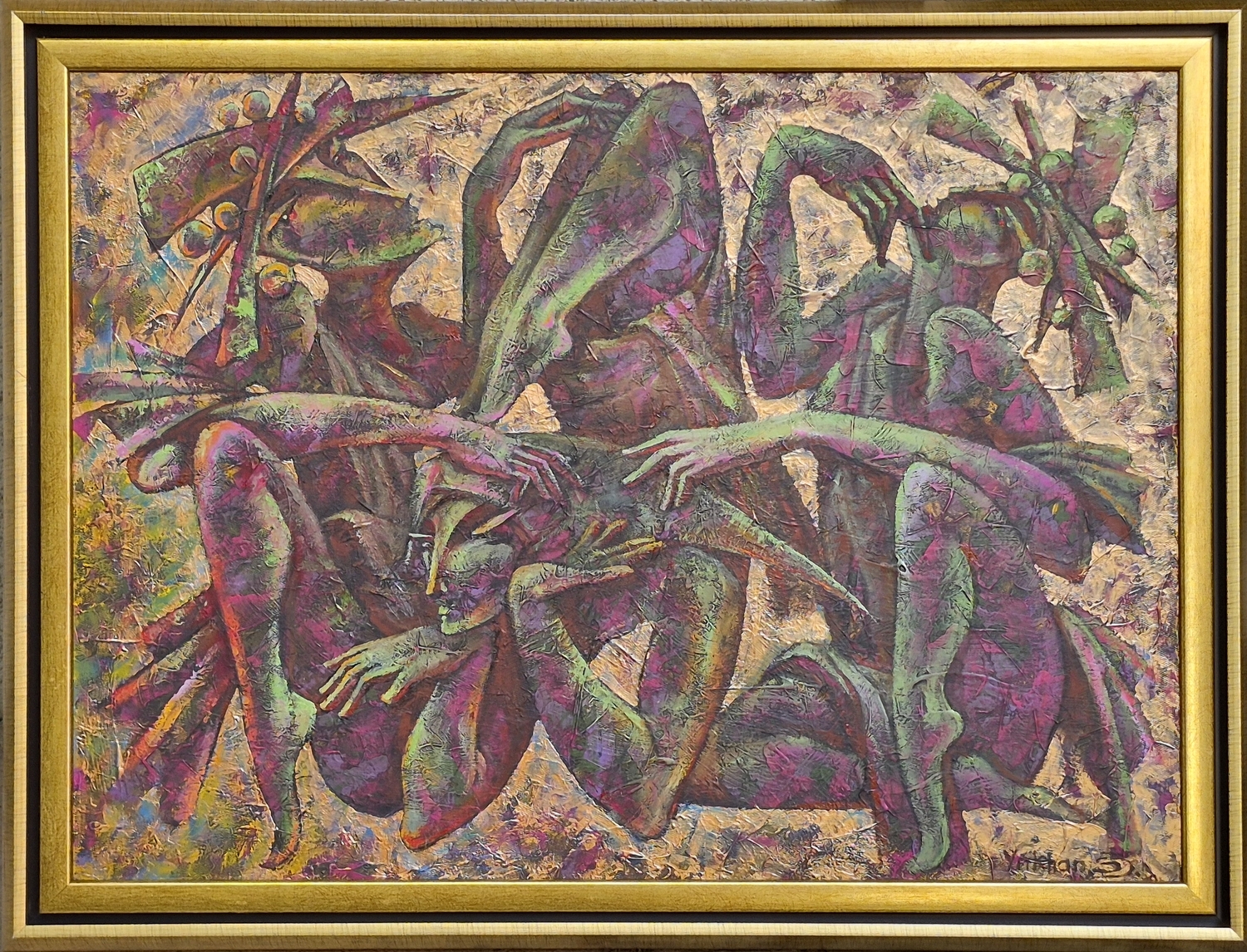 Satyrikonas, 2026, drobė, aliejus, 57,5x78,5 cm. rėmas 67,5x88 cm 