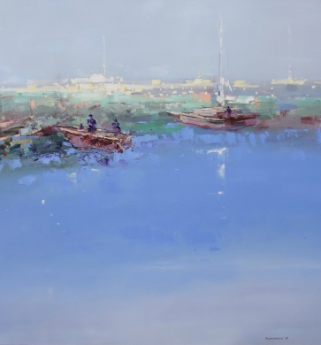 Saulės apšviesti Nr. 10, 2017, drobė, aliejus, 90x95 cm