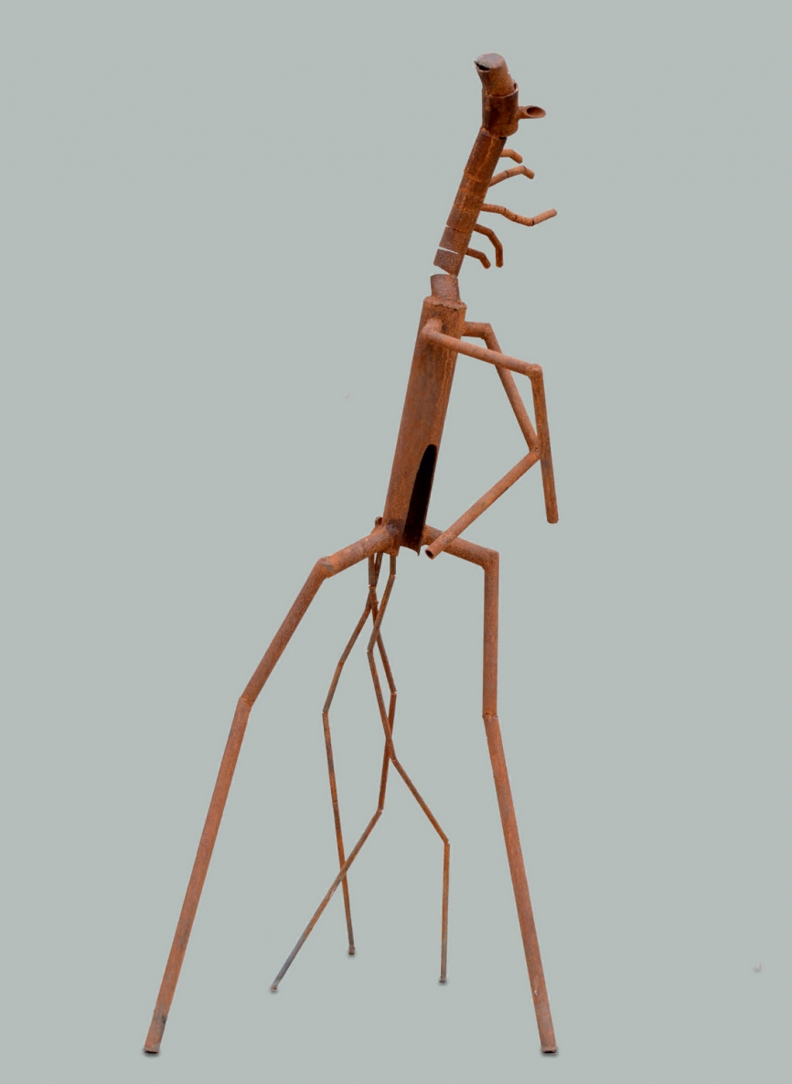 Sunrise Horse, 2017, oxidized metal, h 170 cm, 1/1