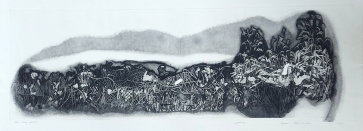 Sausis, 2015, ofortas, akvatinta, 17x25 cm