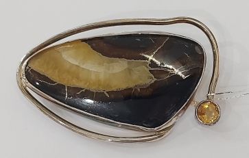 Segė, Ag 925, 22,97 g, cimboritas