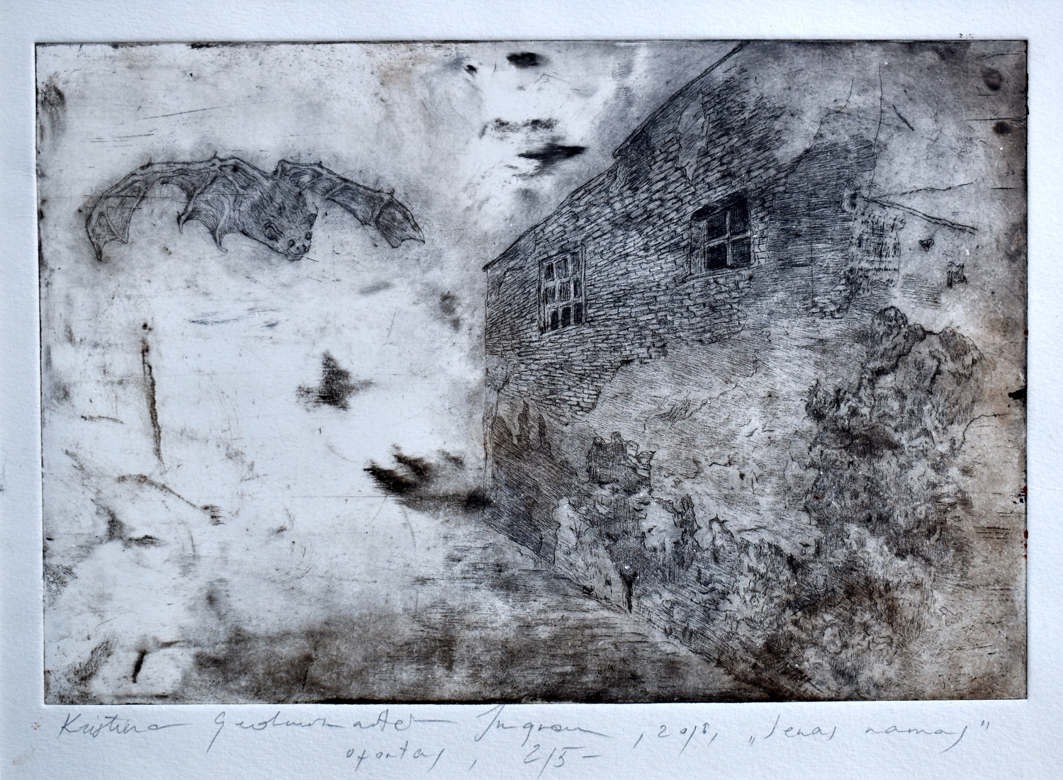 Senas namas, 2016, ofortas, 20x30 cm, 2/5