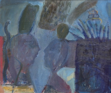 Šešėliai, 1986, drobė, aliejus, 85x100 cm, rėmas 91x107 cm