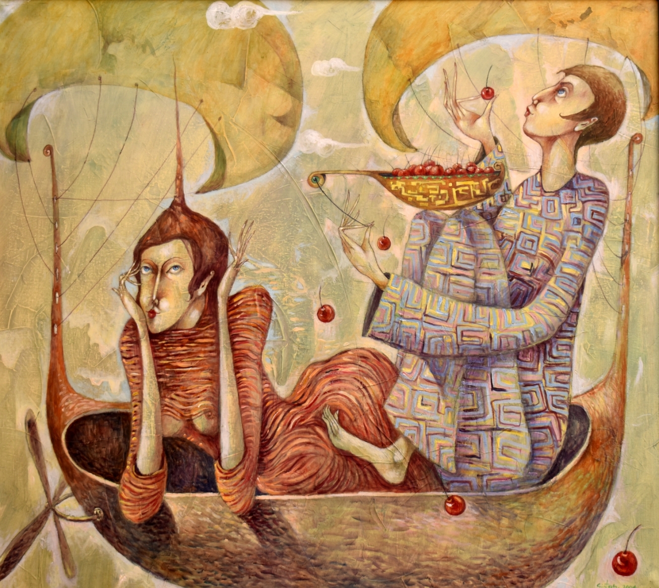 Flight, 2006, canvas, oil, 92x100 cm