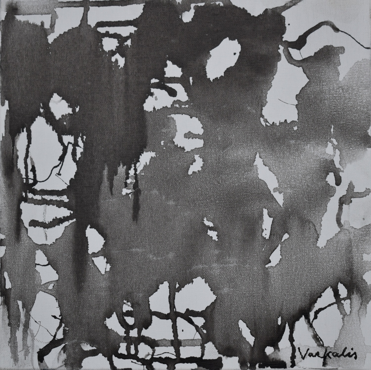 Šlapdriba, 2021, drobė, tušas, 30x30 cm