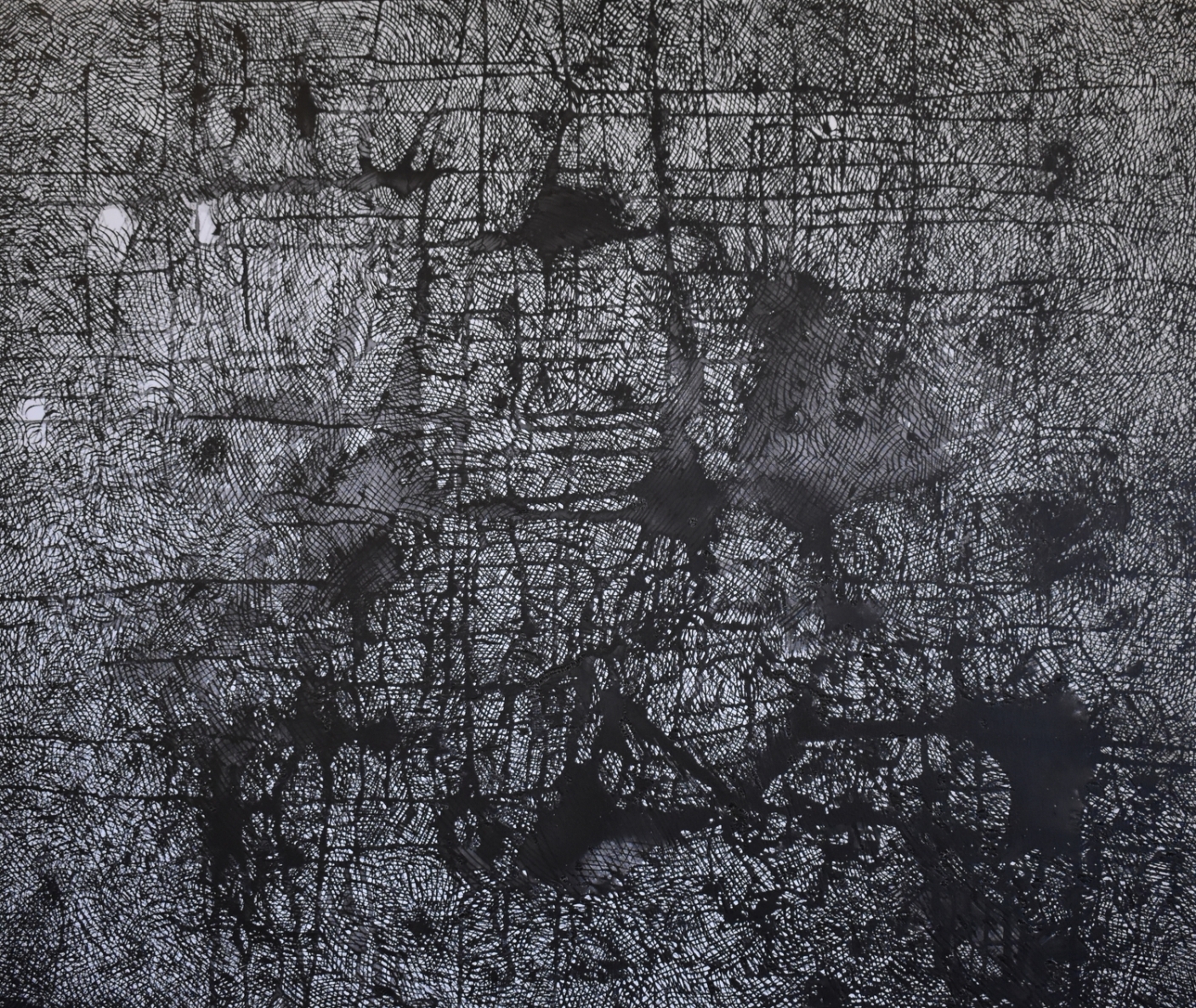 Srovė, 2022, drobė, akrilas, tušas, plunksna, 100x120 cm 