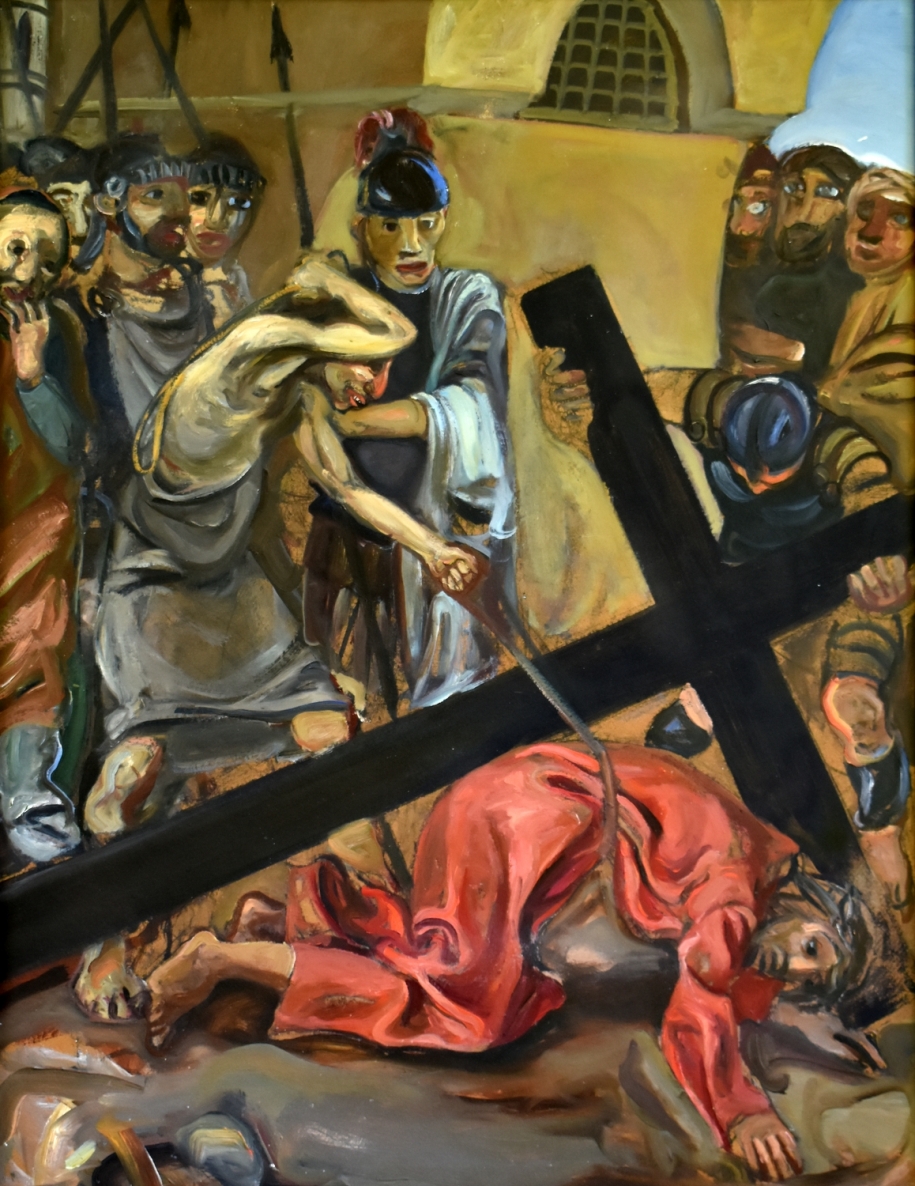 Passion of Christ, 1989-1992, oil, cardboard, 90 x 70 cm