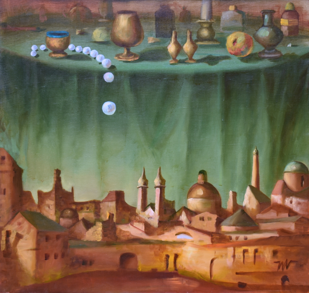 Staltiesė, 2016, drobė, aliejus, 90x95 cm