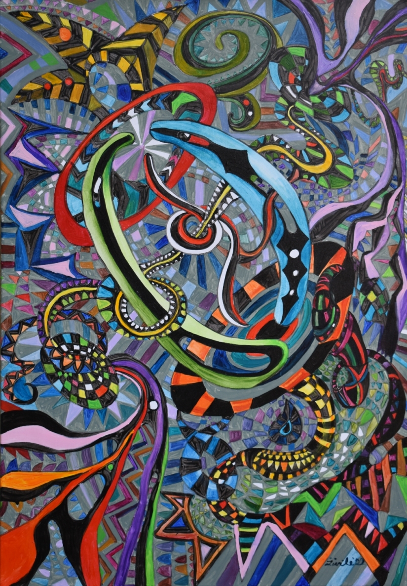 Stogas, 2022, drobė, akrilas, 100x70 cm