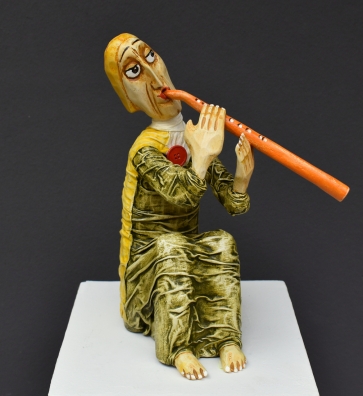 Su dūdele, 2021, autorinė technika, h28 cm, 1/1