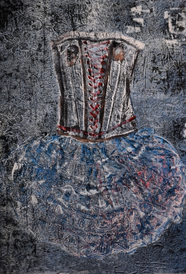 Dress, 2014, linen carving, 100x70 cm, 1/1