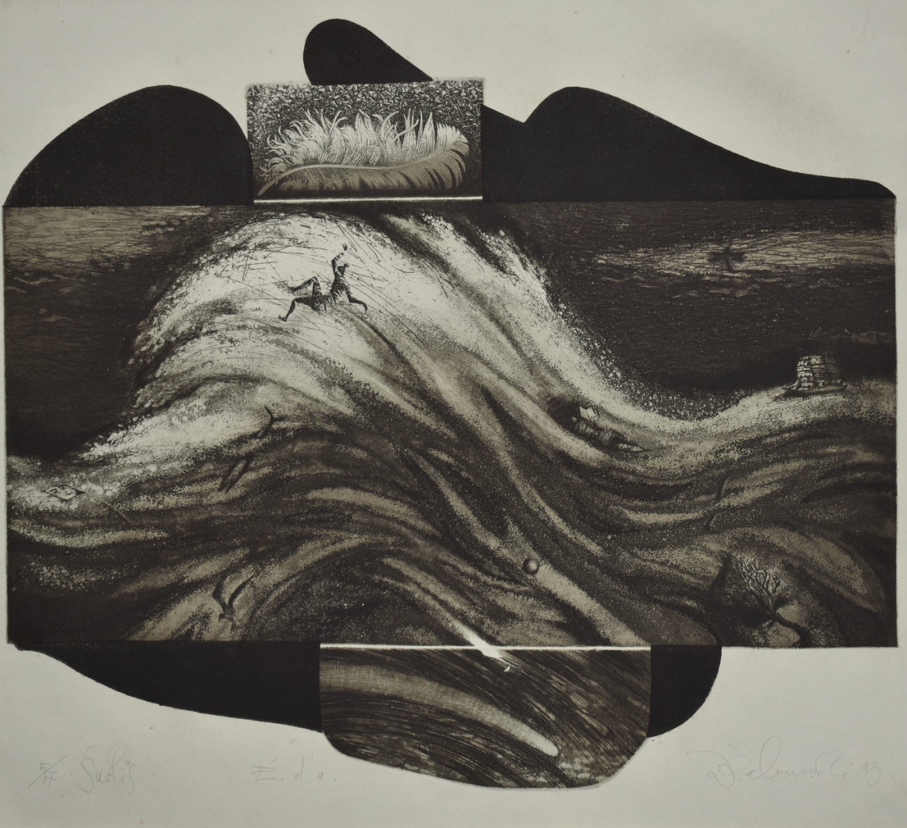 Šuolis, 1993, ofortas, 38x42cm